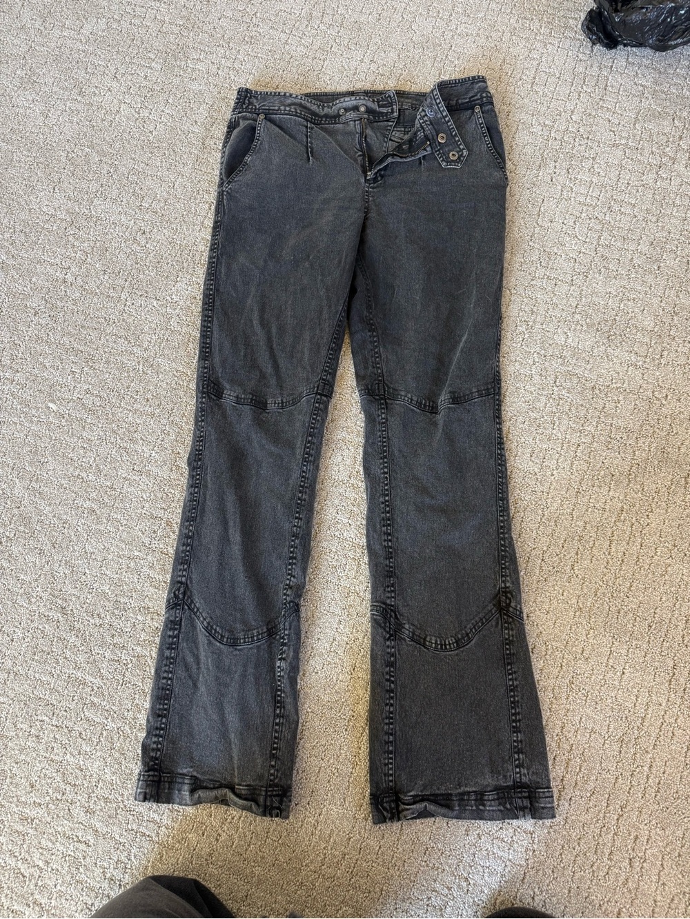 Free people Black Washed Jeans - Classic Flare